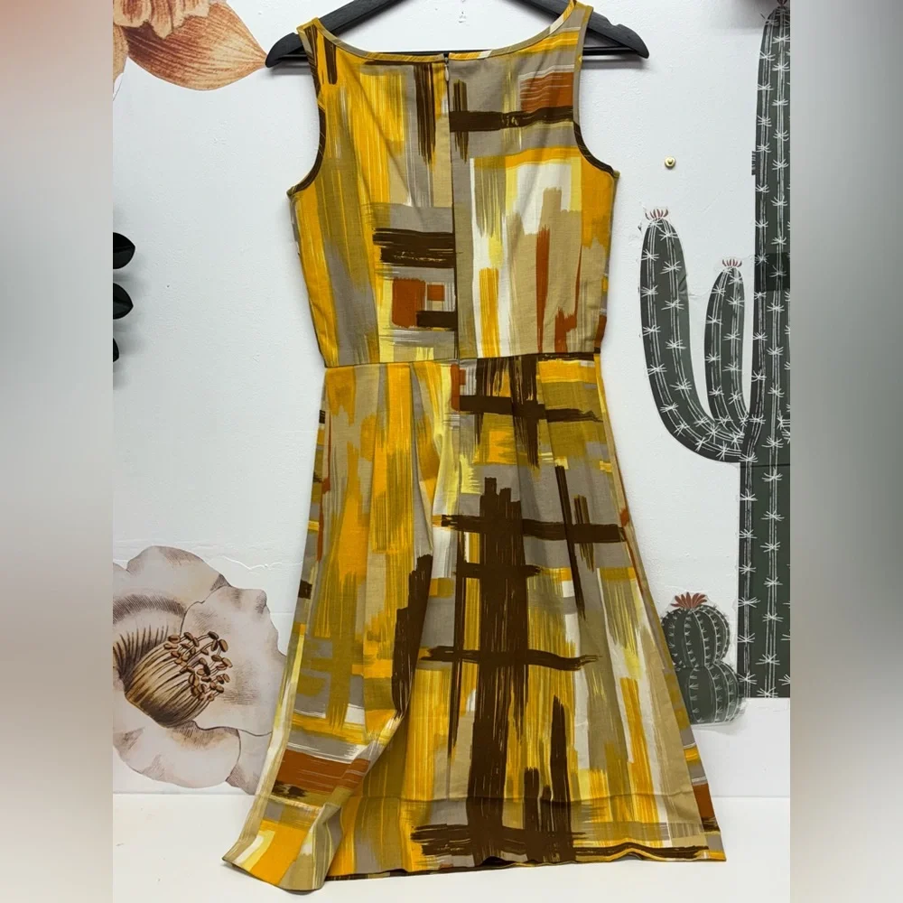 TABITHA Anthropologie Brushstroke Print Sheath Dress - Picture 3 of 15